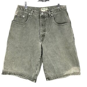 Guess Jeans Denim Shorts Mens 31 Olive Green Vintage 90s Relaxed Fit Faded